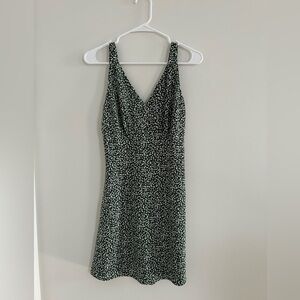 Abercrombie & Fitch Green and White Mini Dress